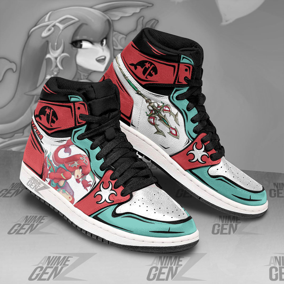 Legend Of Zelda Mipha JD Sneakers Custom Anime Shoes