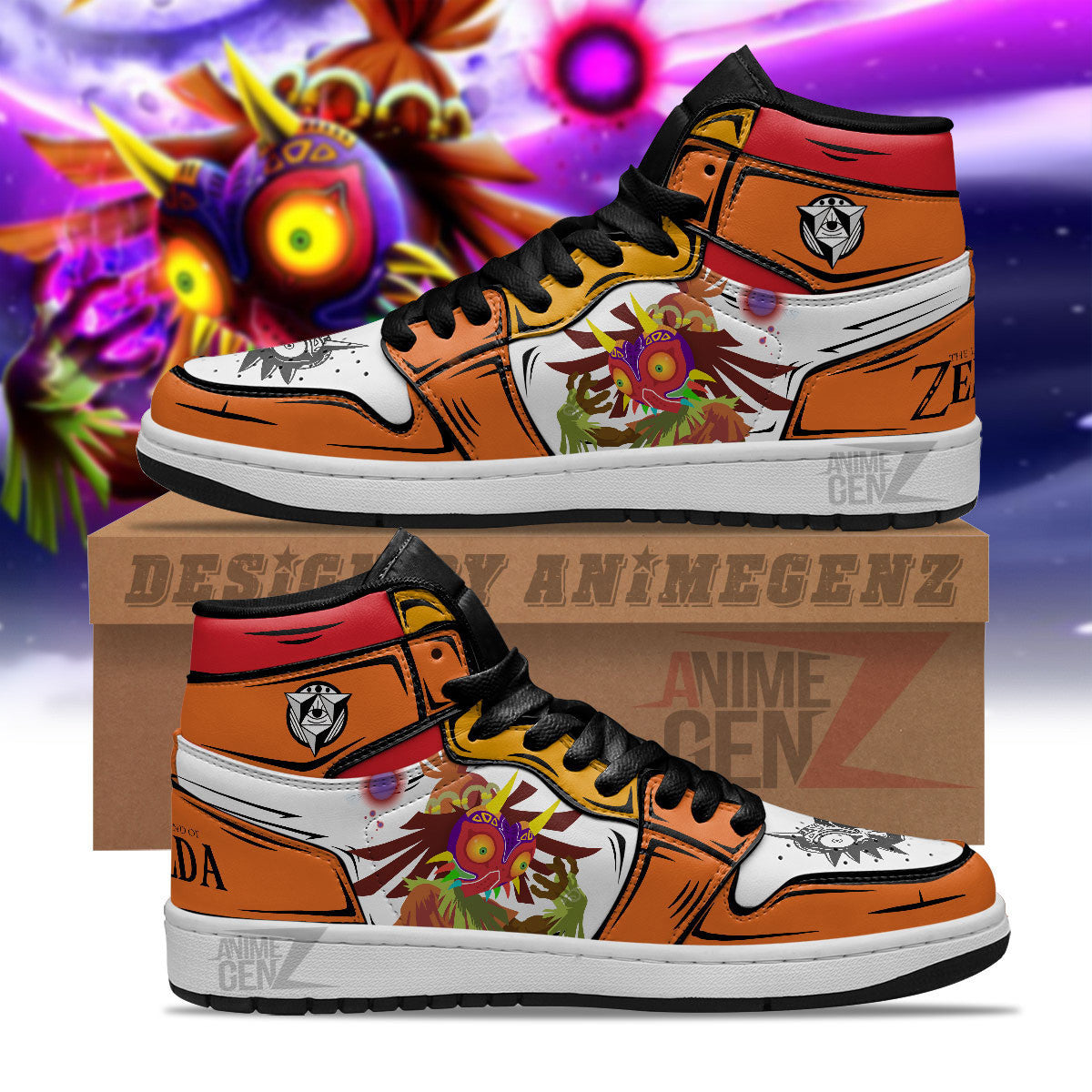 Legend Of Zelda Skull Kid JD Sneakers Custom Anime Shoes