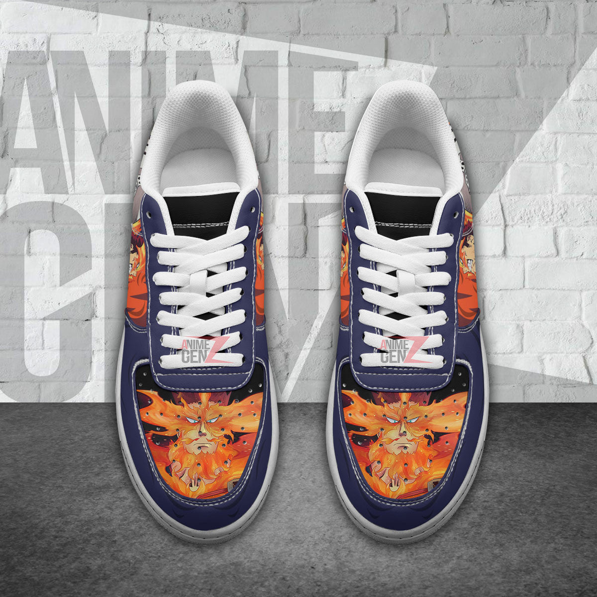 BNHA Enji Todoroki Endeavor Air Sneakers Custom Anime Shoes