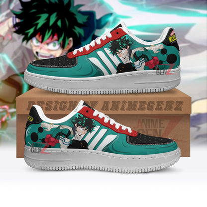 BNHA Midoriya Izuku Deku Air Sneakers Custom Anime Shoes