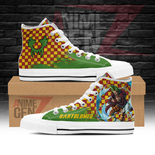 One Piece Bartolomeo High Top Shoes Custom Anime Sneakers