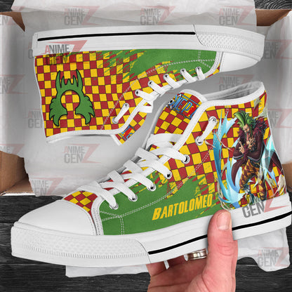 One Piece Bartolomeo High Top Shoes Custom Anime Sneakers