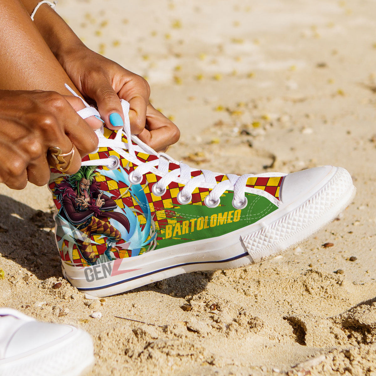One Piece Bartolomeo High Top Shoes Custom Anime Sneakers
