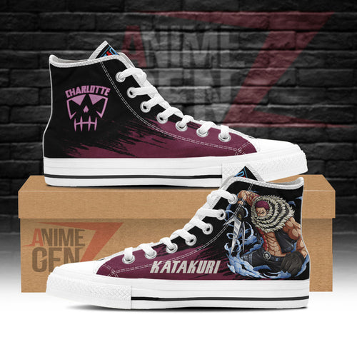 One Piece Charlotte Katakuri High Top Shoes Custom Anime Sneakers