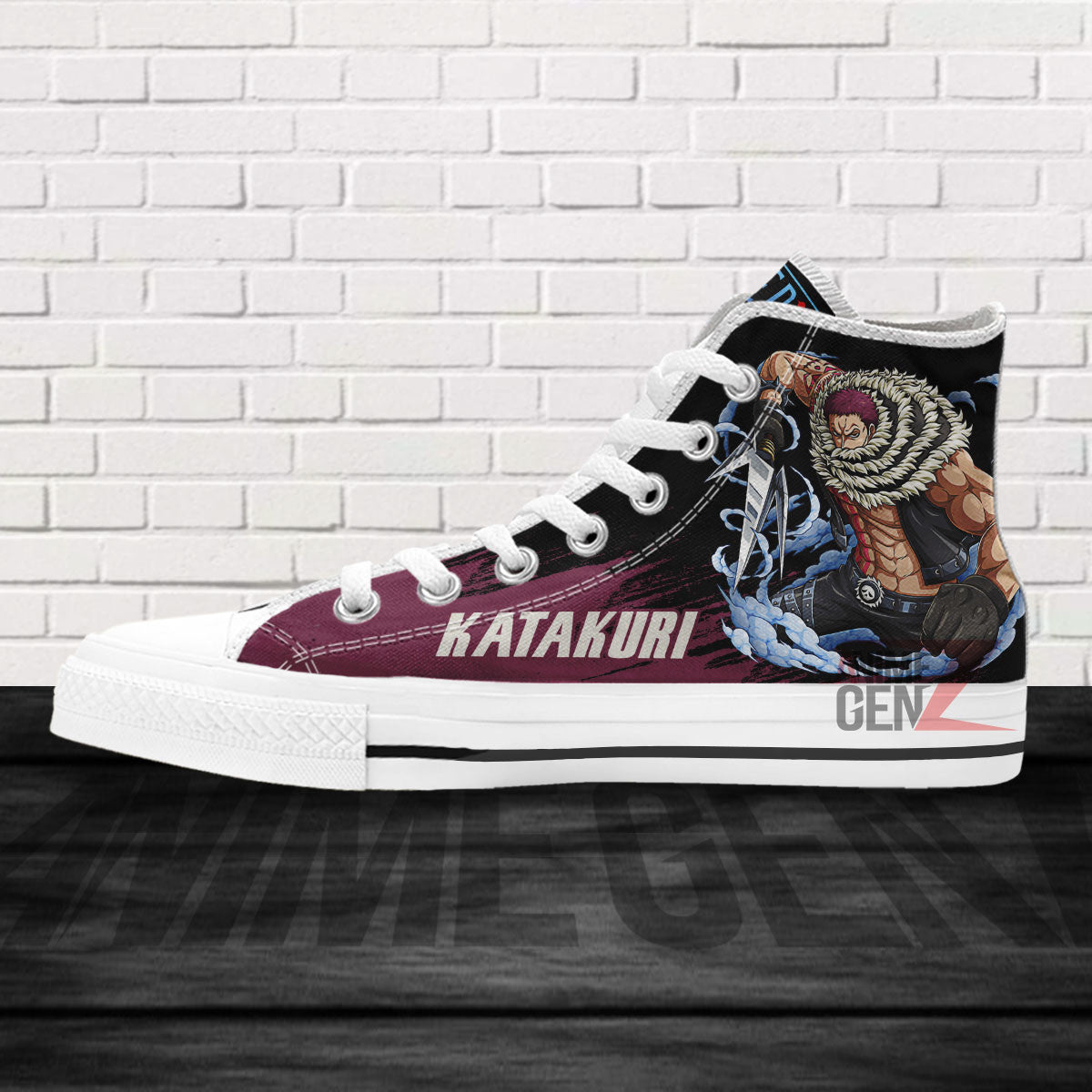 One Piece Charlotte Katakuri High Top Shoes Custom Anime Sneakers