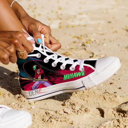 One Piece Dracule Mihawk High Top Shoes Custom Anime Sneakers