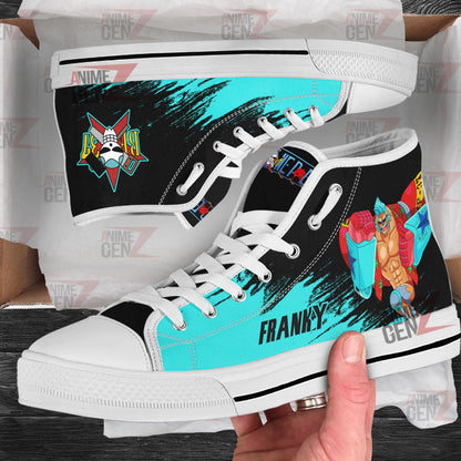 One Piece Franky High Top Shoes Custom Anime Sneakers