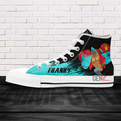 One Piece Franky High Top Shoes Custom Anime Sneakers