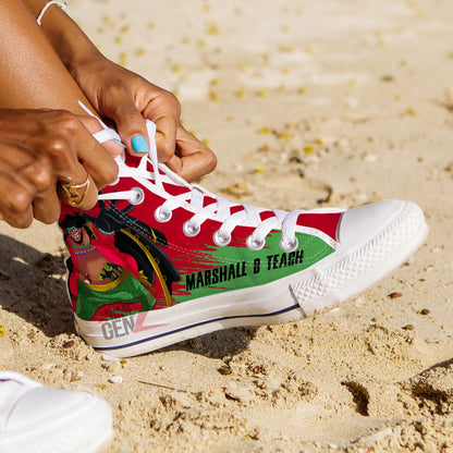 One Piece Marshall D Teach High Top Shoes Custom Anime Sneakers