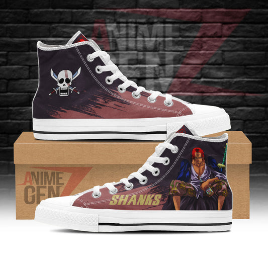 One Piece Shanks High Top Shoes Custom Anime Sneakers