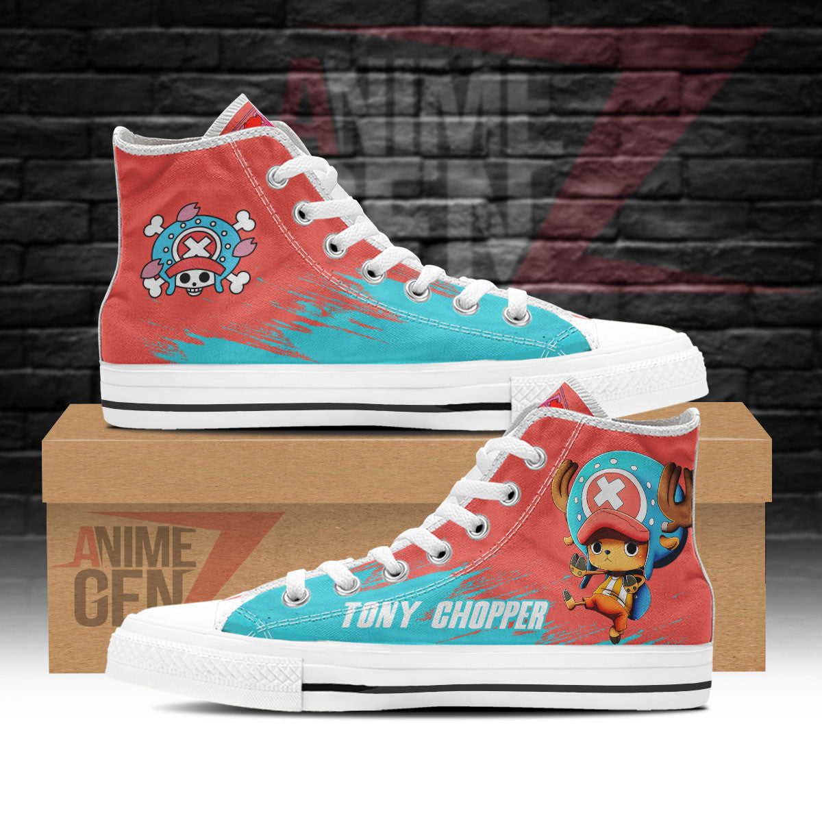 One Piece Tony Tony Chopper High Top Shoes Custom Anime Sneakers