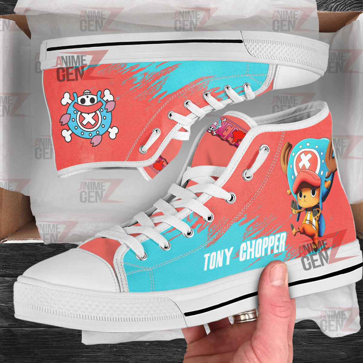 One Piece Tony Tony Chopper High Top Shoes Custom Anime Sneakers