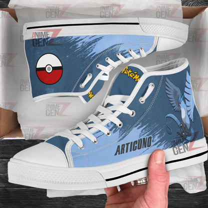Pokemon Articuno High Top Shoes Custom Anime Sneakers