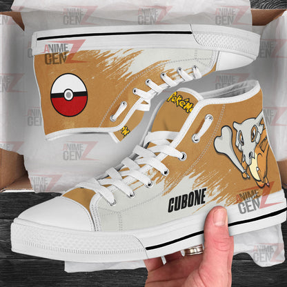 Pokemon Cubone High Top Shoes Custom Anime Sneakers