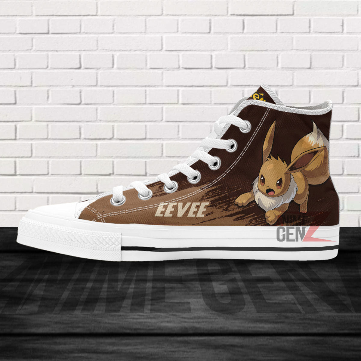 Pokemon Eevee High Top Shoes Custom Anime Sneakers