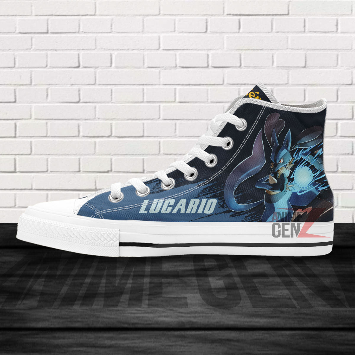 Pokemon Lucario High Top Shoes Custom Anime Sneakers