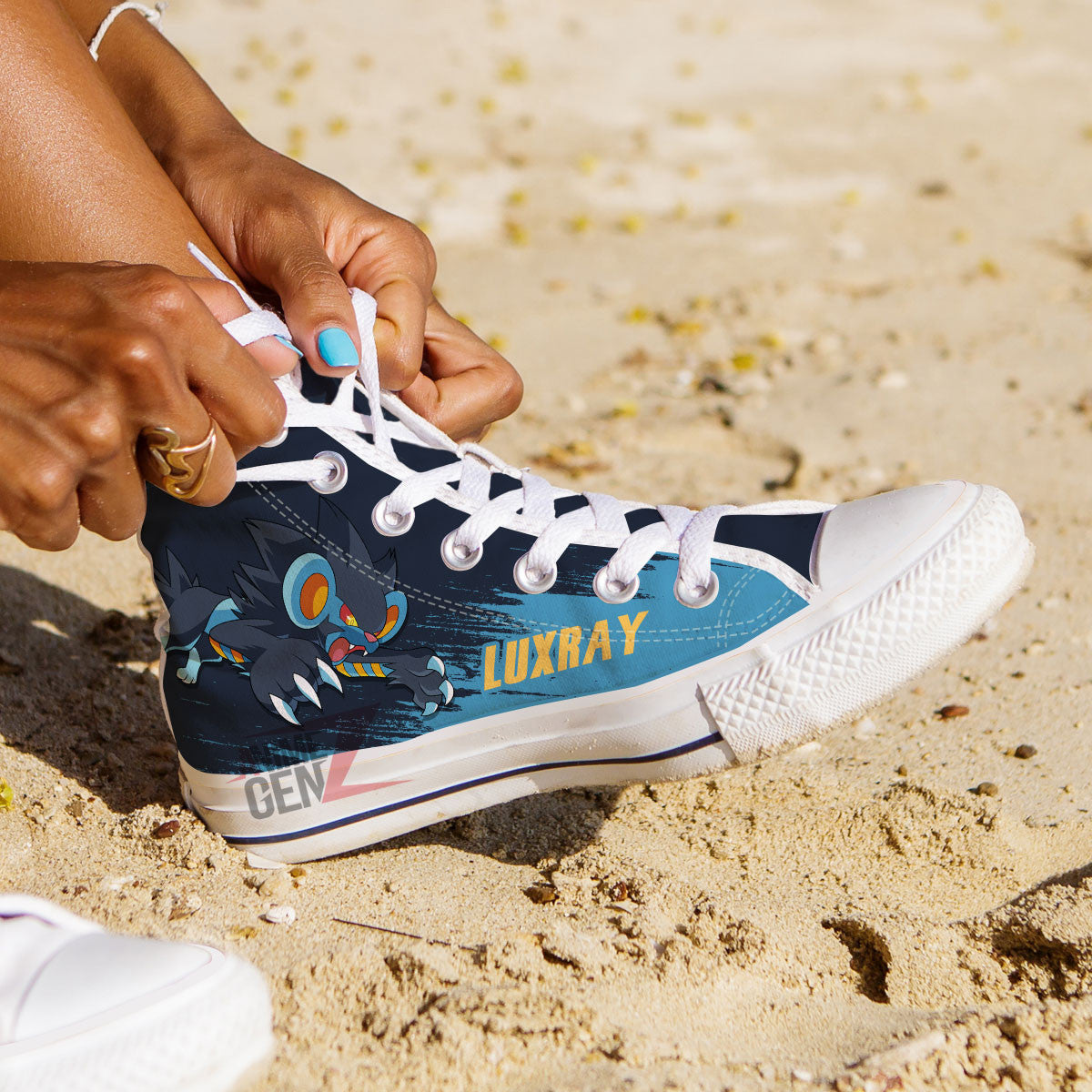 Pokemon Luxray High Top Shoes Custom Anime Sneakers