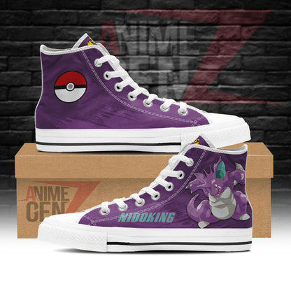Pokemon Nidoking High Top Shoes Custom Anime Sneakers