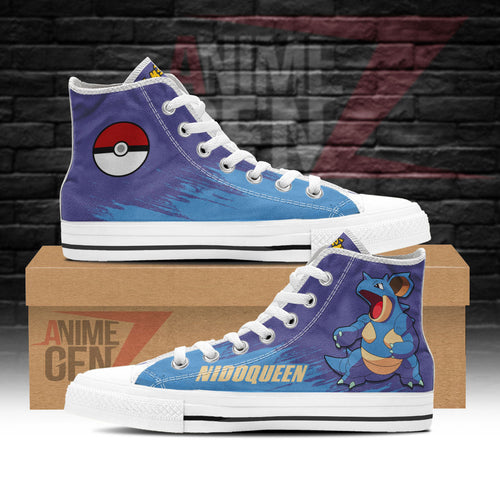 Pokemon Nidoqueen High Top Shoes Custom Anime Sneakers