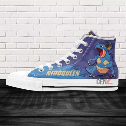 Pokemon Nidoqueen High Top Shoes Custom Anime Sneakers