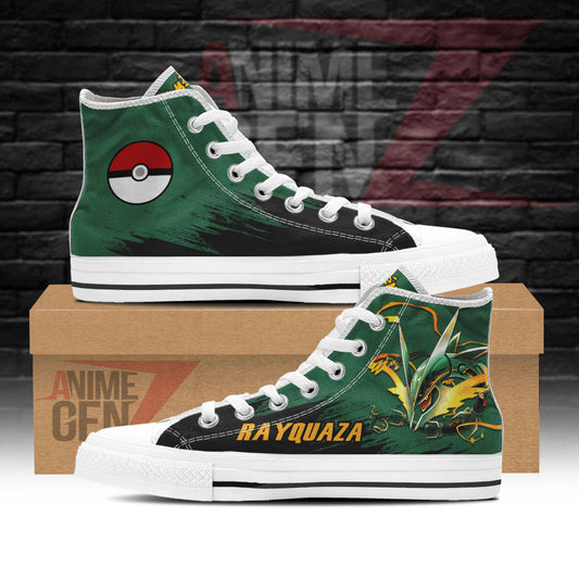 Pokemon Rayquaza High Top Shoes Custom Anime Sneakers