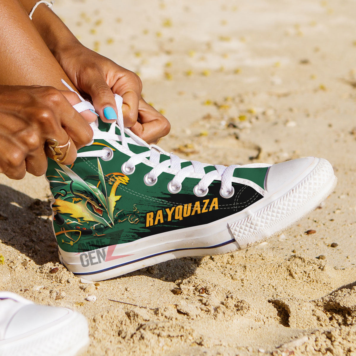 Pokemon Rayquaza High Top Shoes Custom Anime Sneakers
