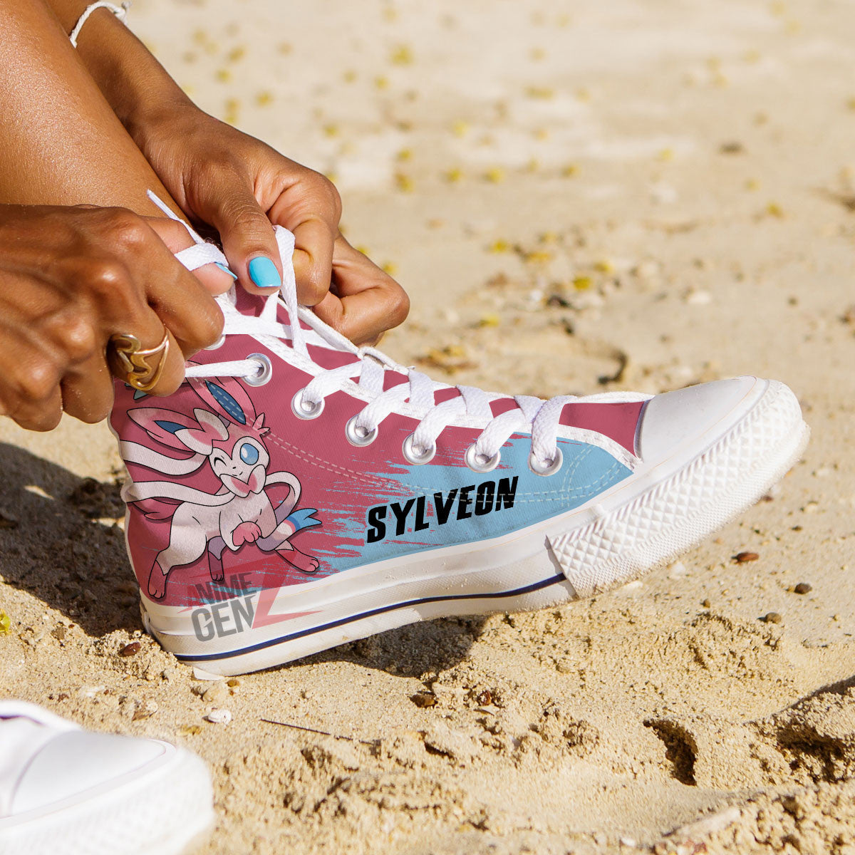 Pokemon Sylveon High Top Shoes Custom Anime Sneakers
