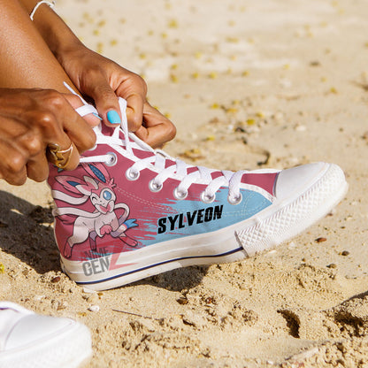Pokemon Sylveon High Top Shoes Custom Anime Sneakers