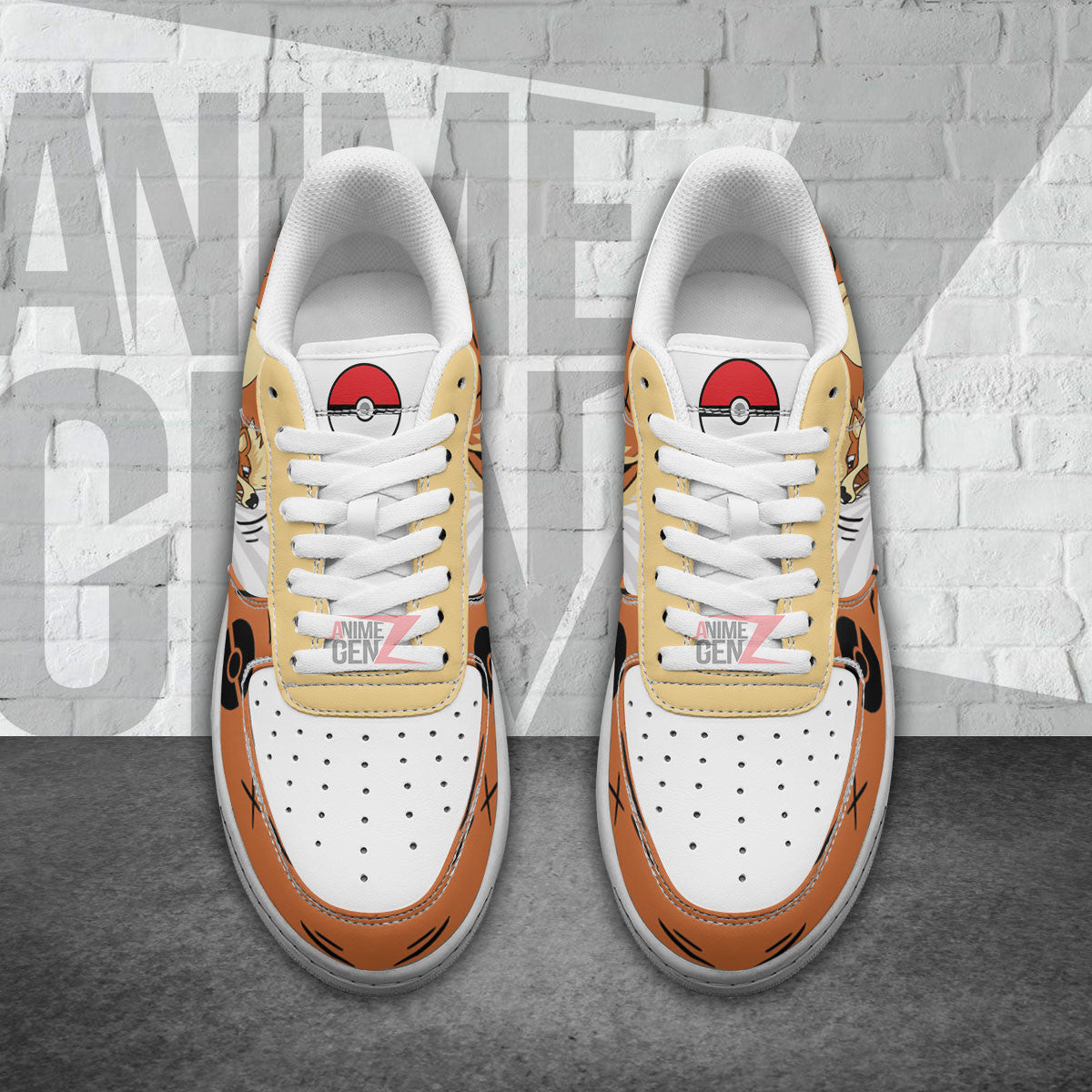 Pokemon Arcanine Air Sneakers Custom Anime Shoes