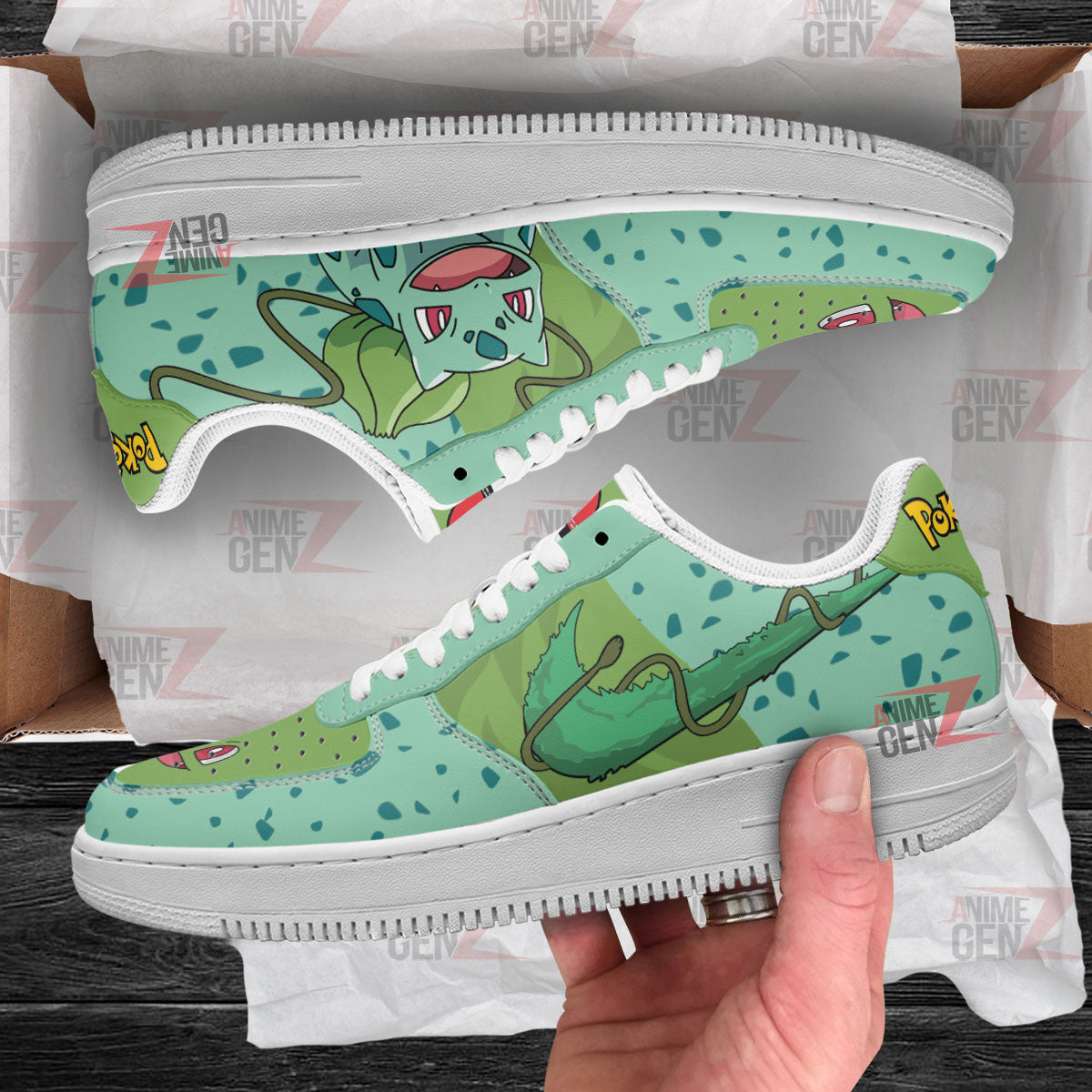 Pokemon Bulbasaur Air Sneakers Custom Anime Shoes