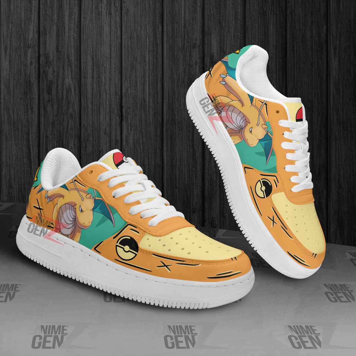 Pokemon Dragonite Air Sneakers Custom Anime Shoes