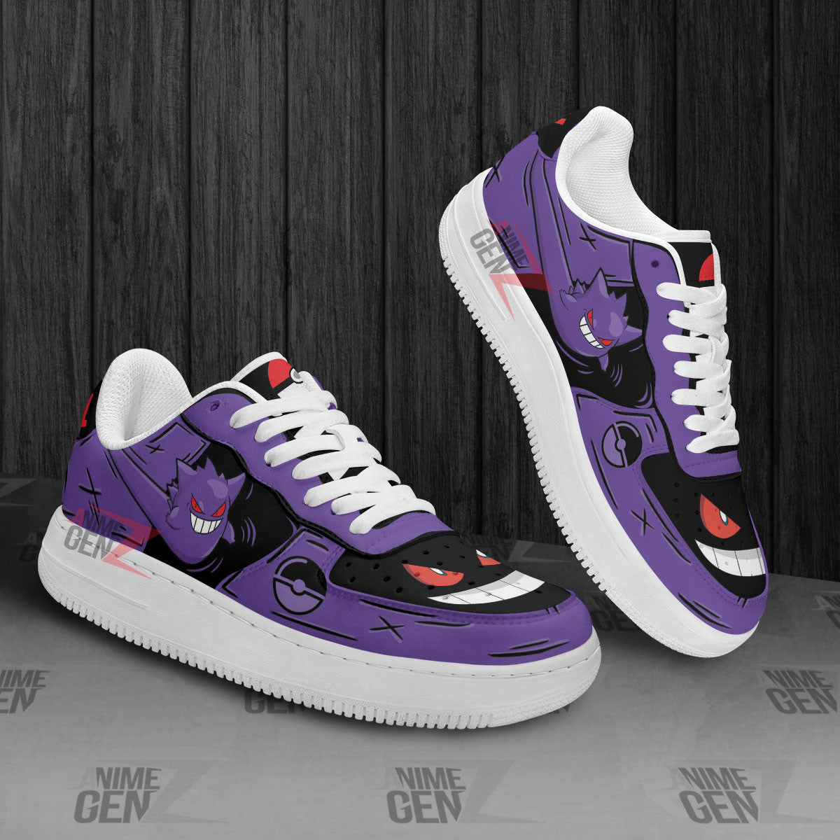 Pokemon Gengar Air Sneakers Custom Anime Shoes