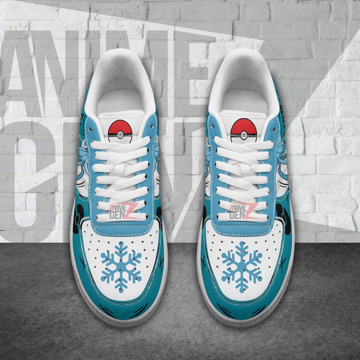 Pokemon Glaceon Air Sneakers Custom Anime Shoes