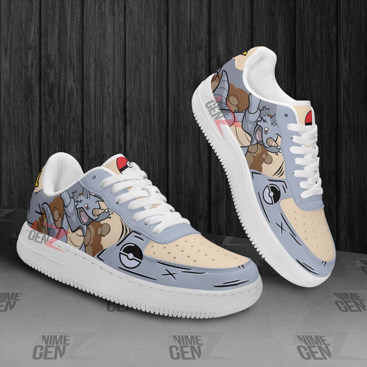 Pokemon Rhydon Air Sneakers Custom Anime Shoes