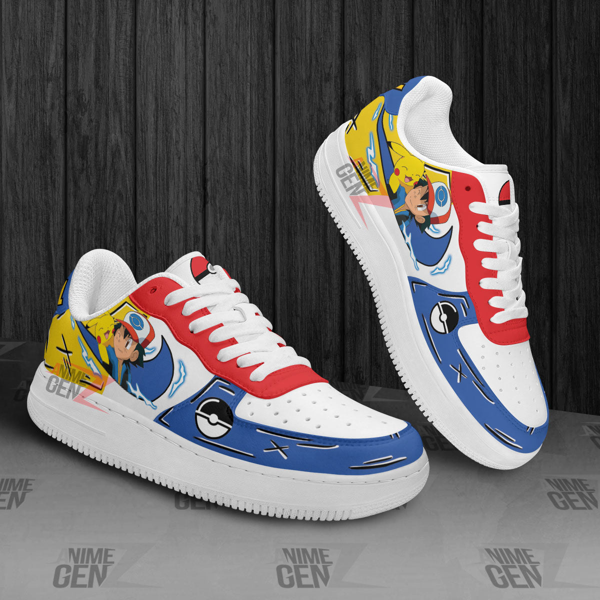 Pokemon Satoshi Air Sneakers Custom Anime Shoes