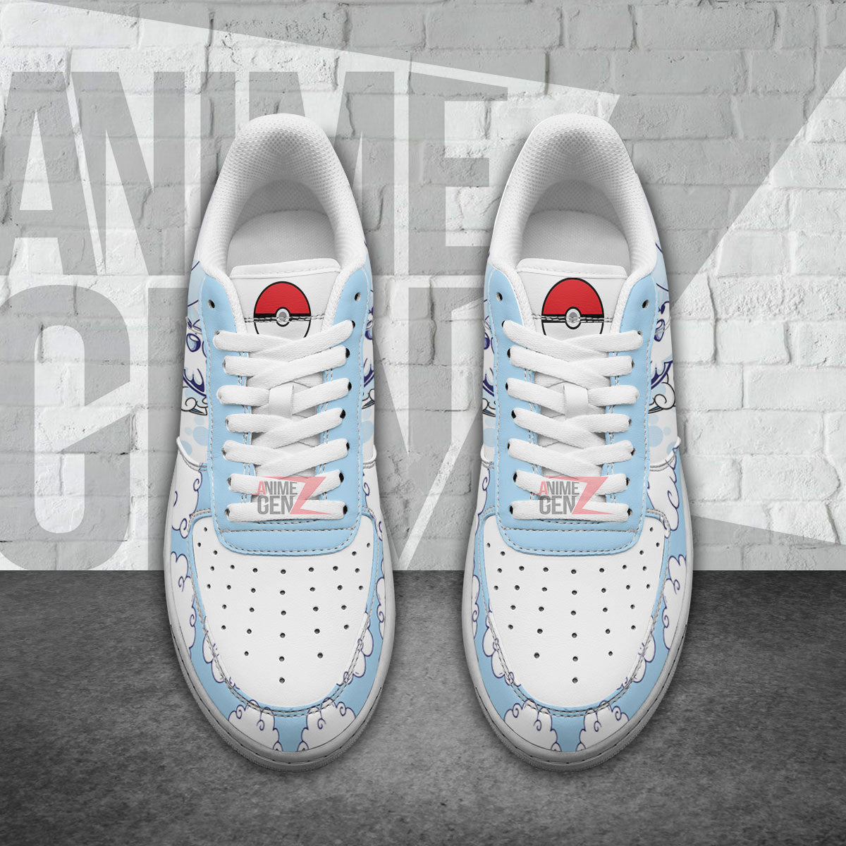 Pokemon Vulpix Alola Air Sneakers Custom Anime Shoes