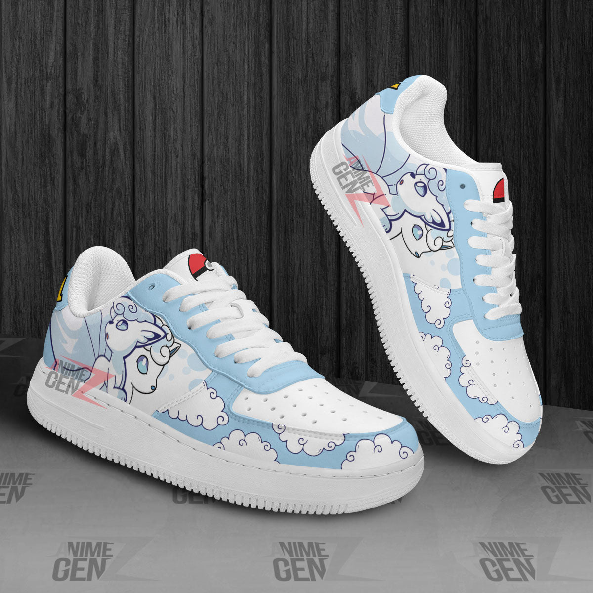 Pokemon Vulpix Alola Air Sneakers Custom Anime Shoes