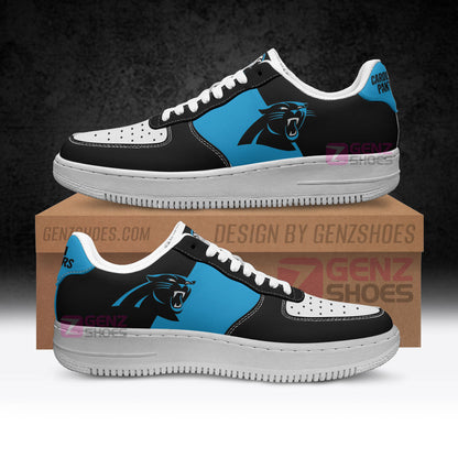 Carolina Panthers Air Sneakers NFL Custom Sports Shoes