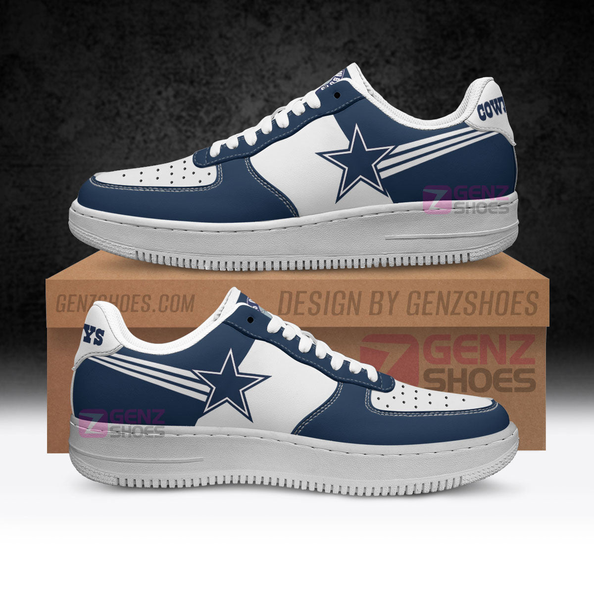 Dallas Cowboy Air Sneakers NFL Custom Sports Shoes
