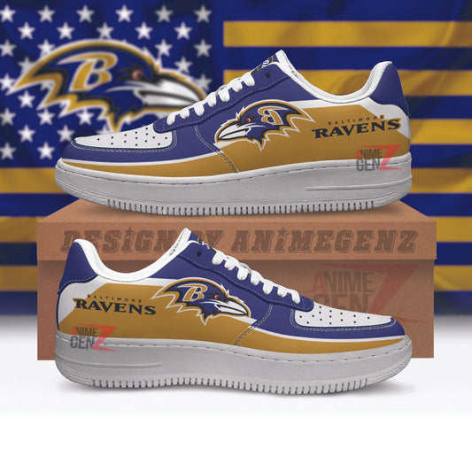 Baltimore Ravens Air Sneakers NFL Custom Sports Shoes