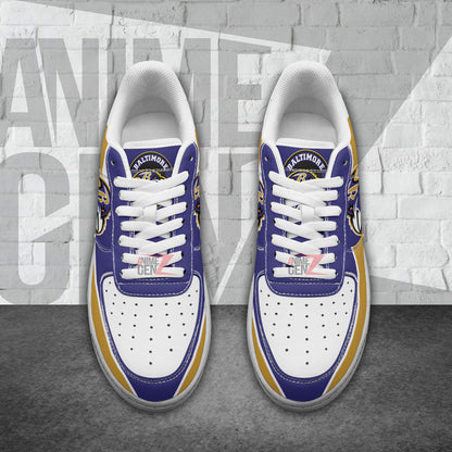 Baltimore Ravens Air Sneakers NFL Custom Sports Shoes