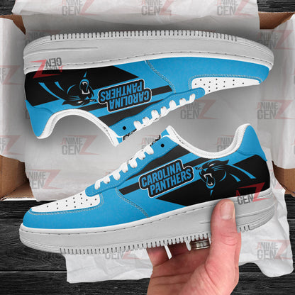 Carolina Panthers Air Sneakers NFL Custom Sports Shoes
