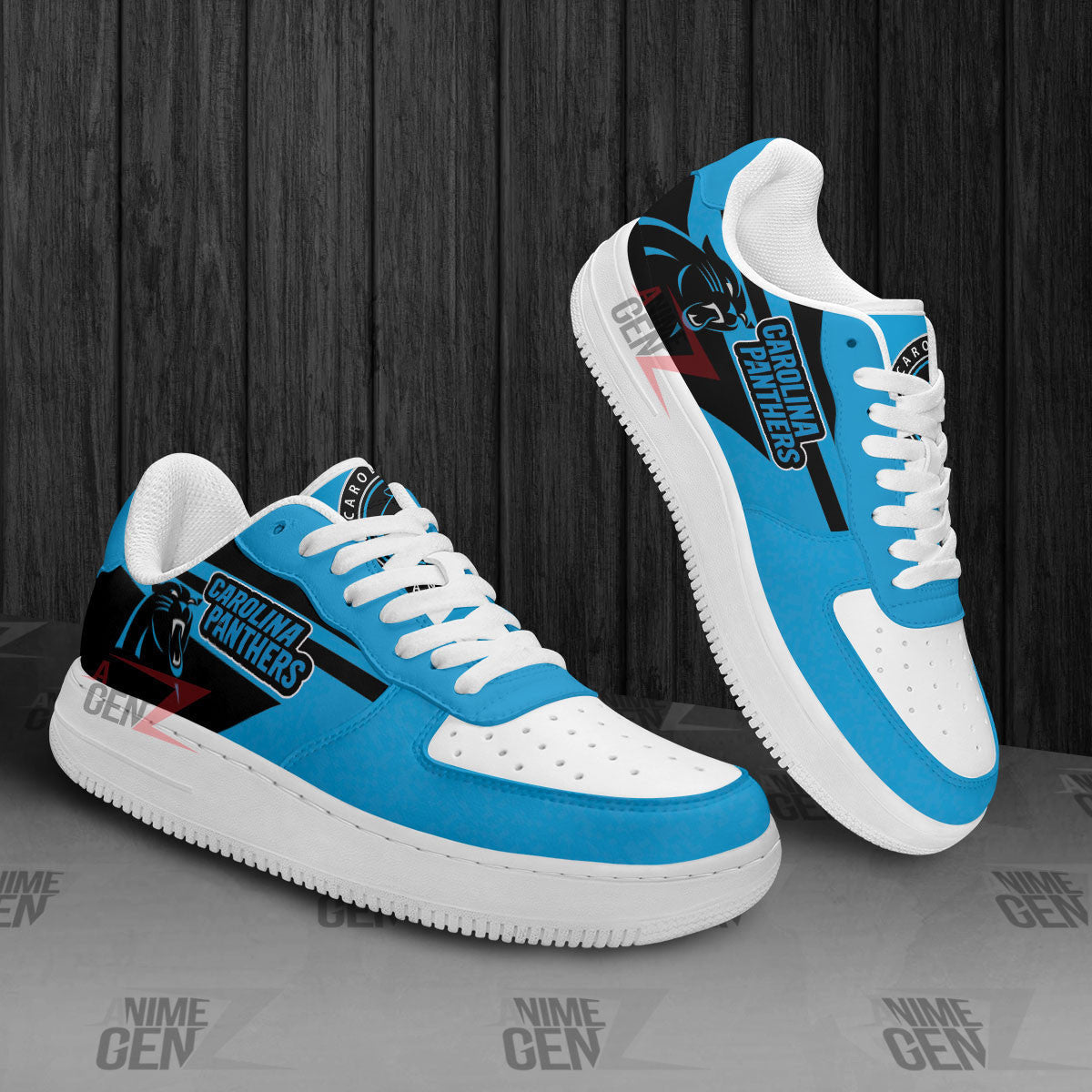 Carolina Panthers Air Sneakers NFL Custom Sports Shoes