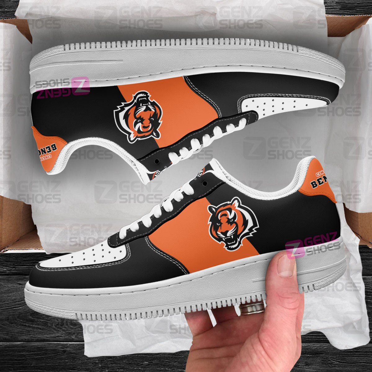 Cincinnati Bengals Air Sneakers NFL Custom Sports Shoes