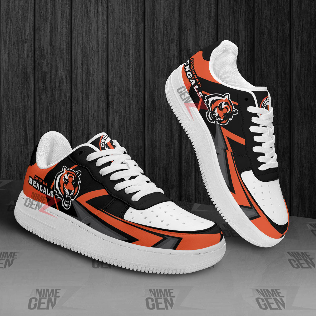 Cincinnati Bengals Air Sneakers NFL Custom Sports Shoes