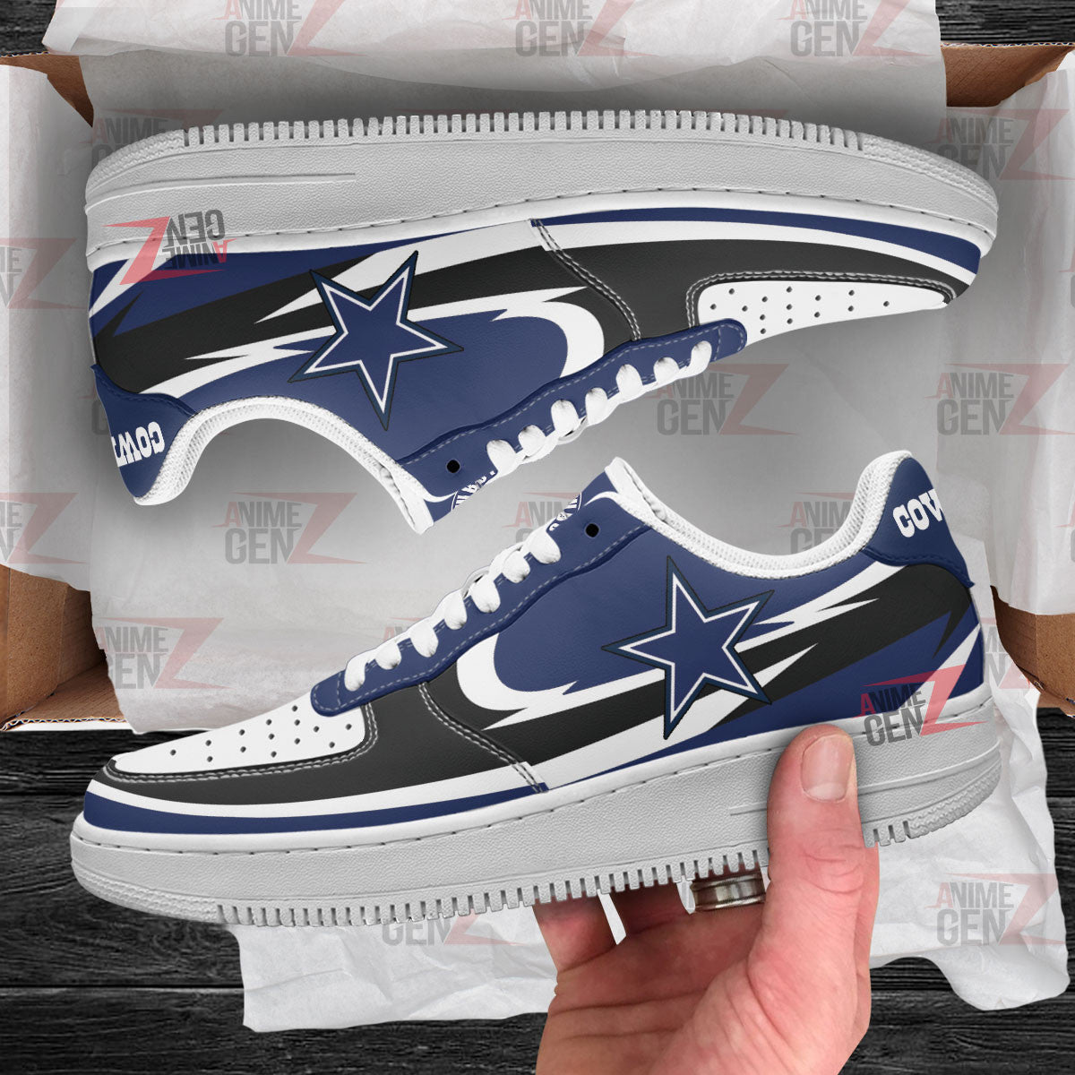 Dallas Cowboy Air Sneakers NFL Custom Sports Shoes