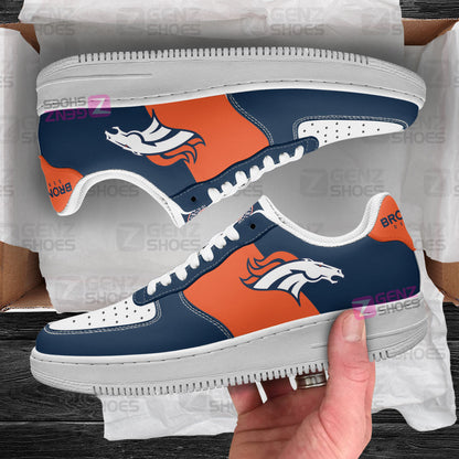 Denver Broncos Air Sneakers NFL Custom Sports Shoes