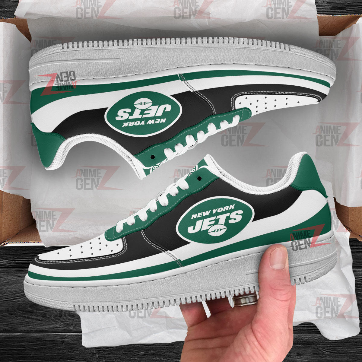 New York Jets Air Sneakers NFL Custom Sports Shoes