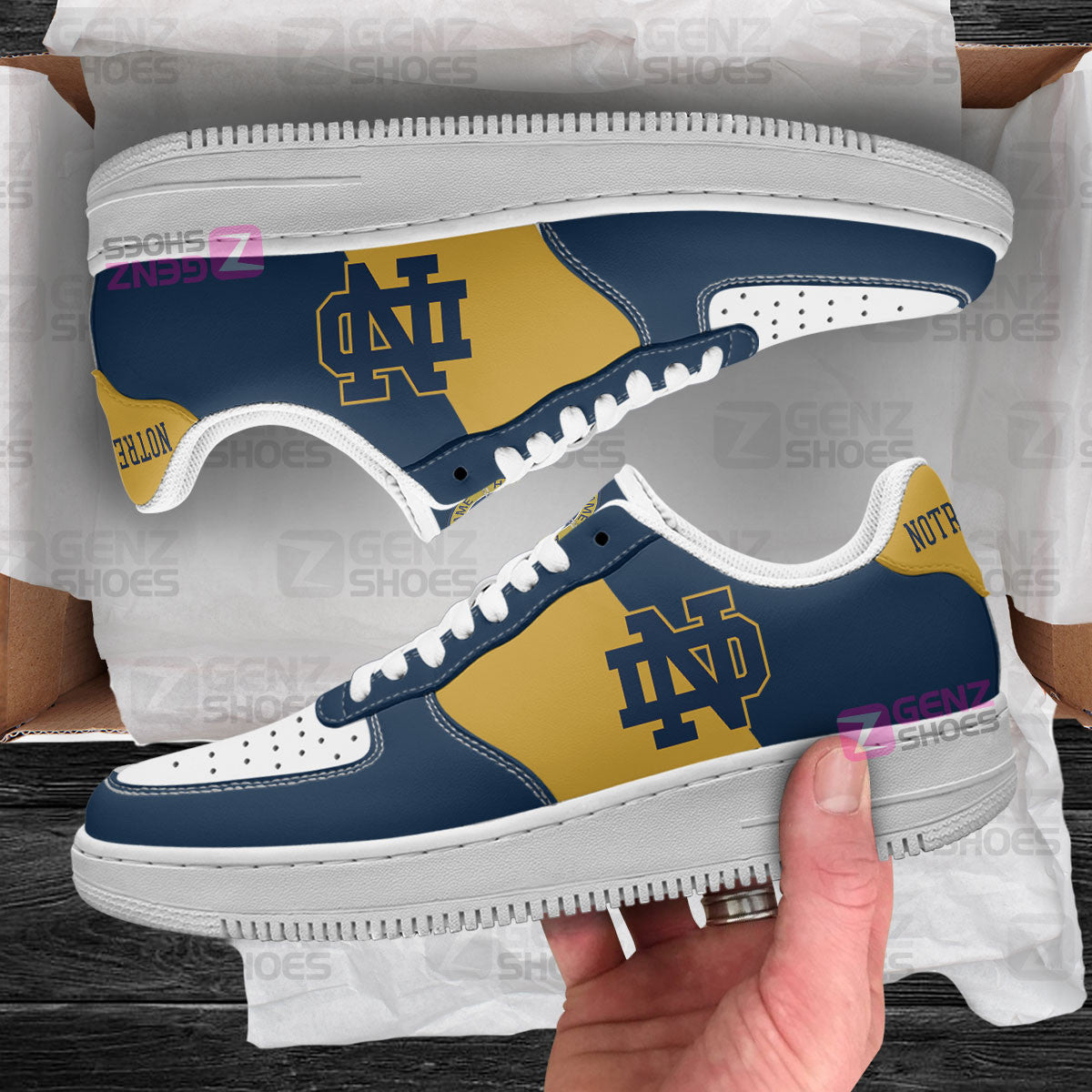 Notre Dame Fighting Irish Air Sneakers NFL Custom Sports Shoes