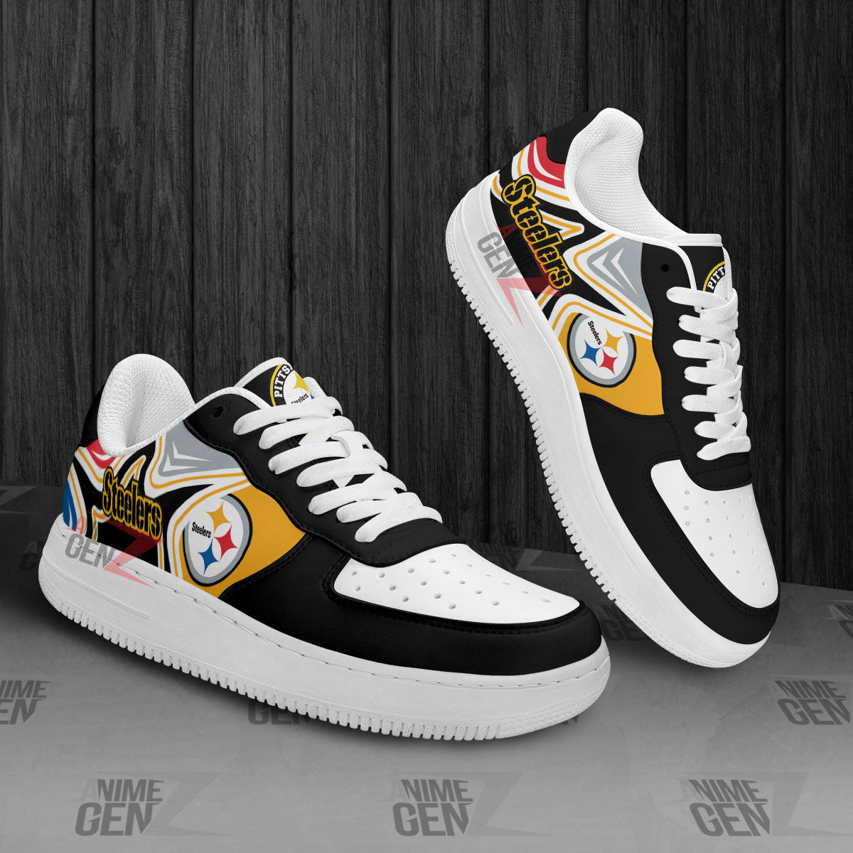 Pittsburgh Steelers Air Sneakers NFL Custom Sports Shoes